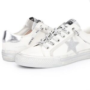 Vintage Havana White and Silver Star Sneakers